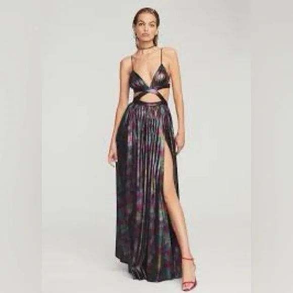 white christmas dresses Retrofete Dimi Brown Zebra Cut-Out Mini Dress Revolve – The Closet New York main image 0